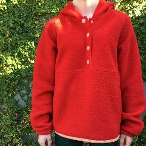 Outdoor Voices Megafleece Pullover in Goji Berry!